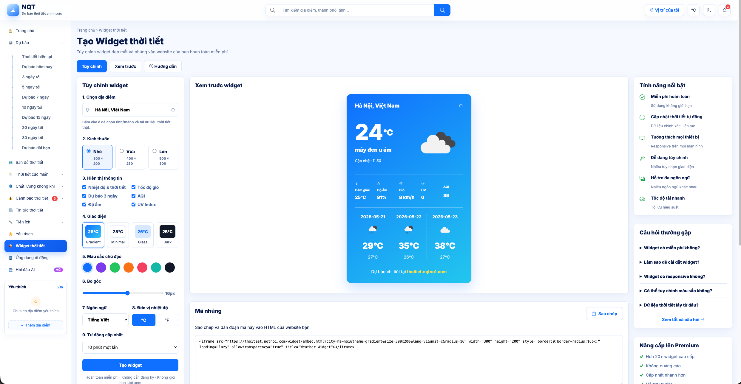 Theme WordPress Weather360 - Website Thời Tiết Chuẩn SEO | NQT Dev - ảnh 4